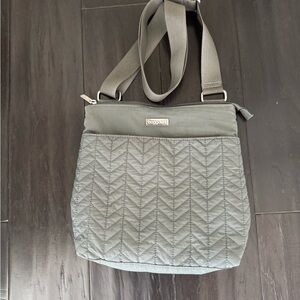 Baggallini Gray Quilted Crossbody Bag